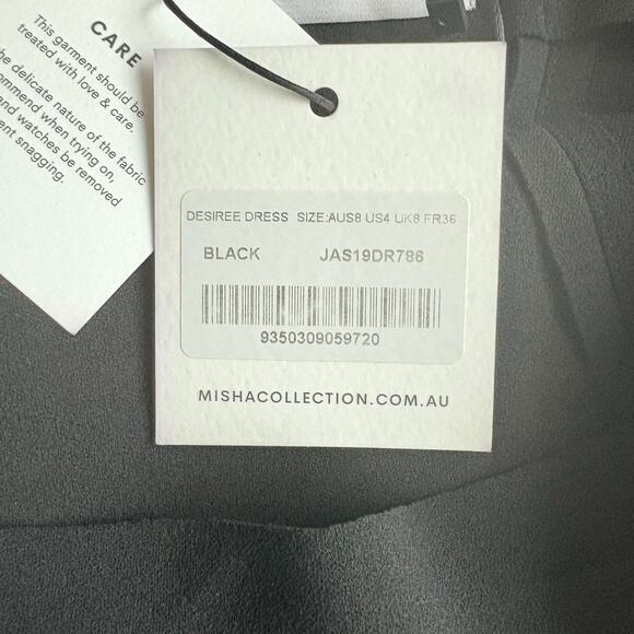 MISHA Desiree Black Dress Size US 4 - Picture 6 of 9